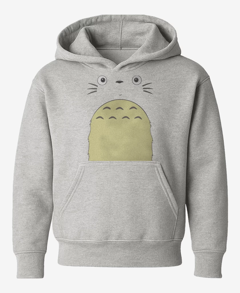 Poleron de niño Gris Melange de Totoro Face