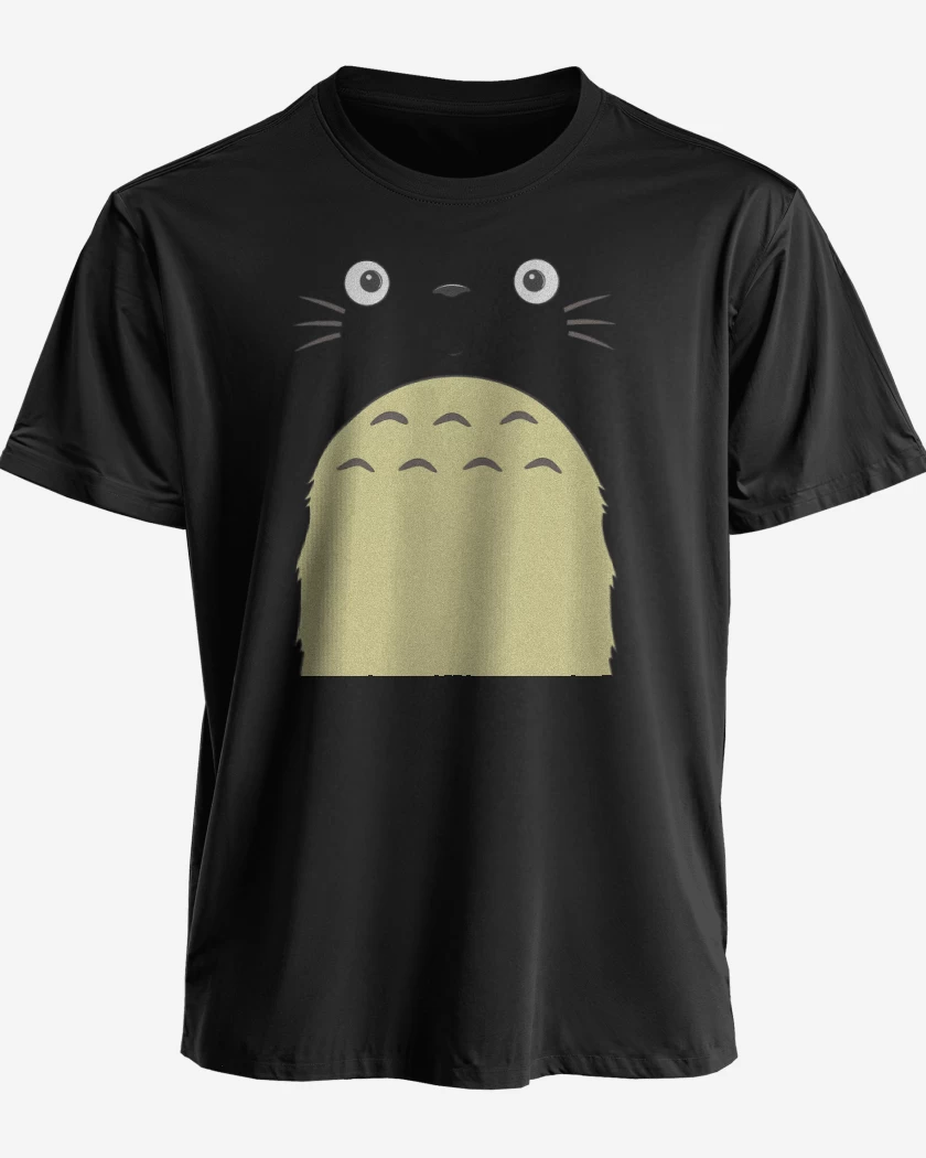 Polera premium Negro de Totoro Face