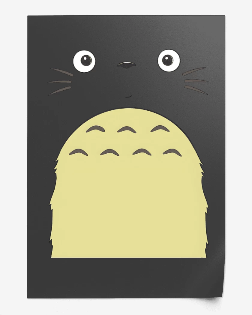 Print Totoro Face