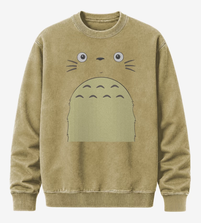 Poleron Polo Acid Wash Beige de Totoro Face