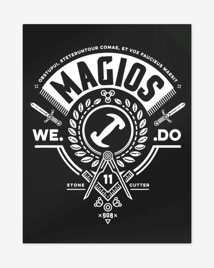 Print metalico Negro de FrancMagioneria