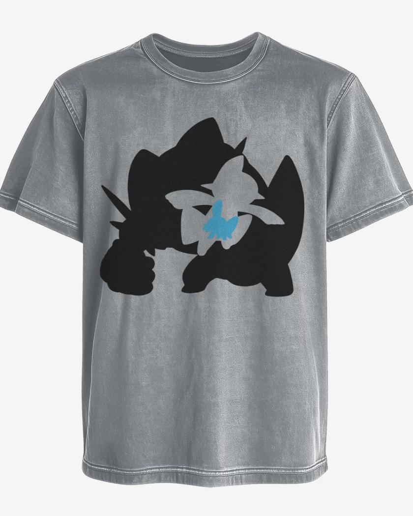 Polera desgastada Gris Melange de Mudvolution