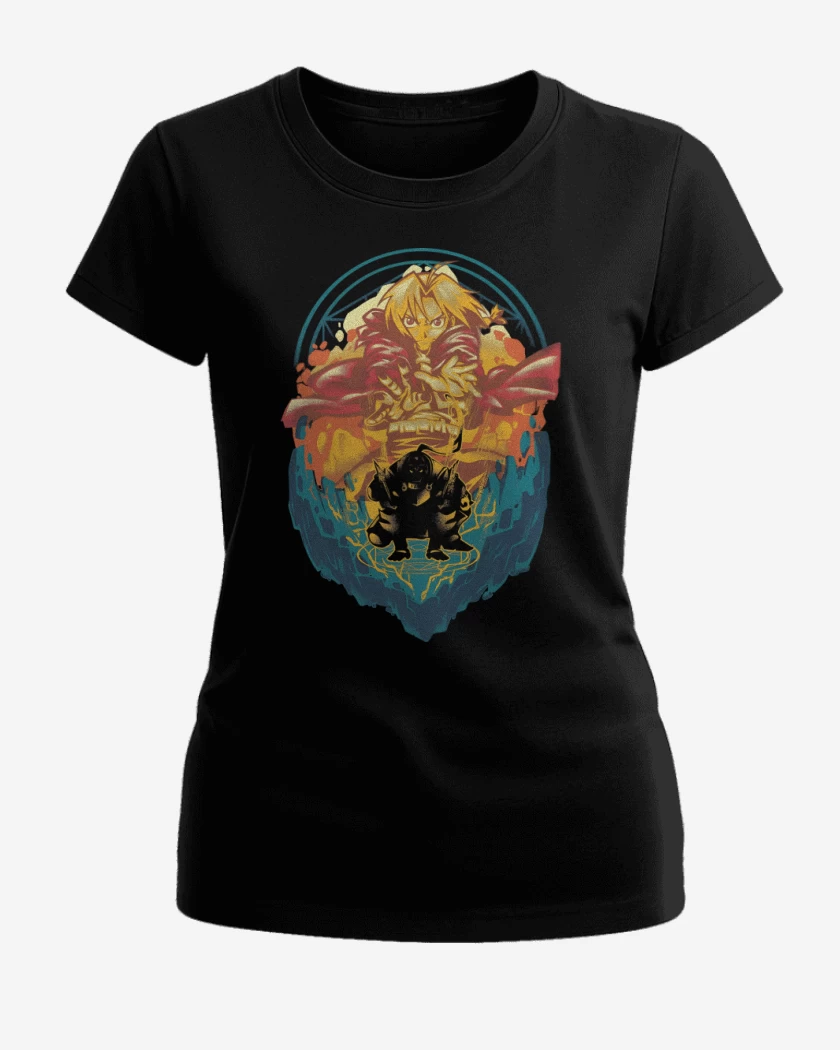 Polera de Mujer Negro de Alquimistas de Acero