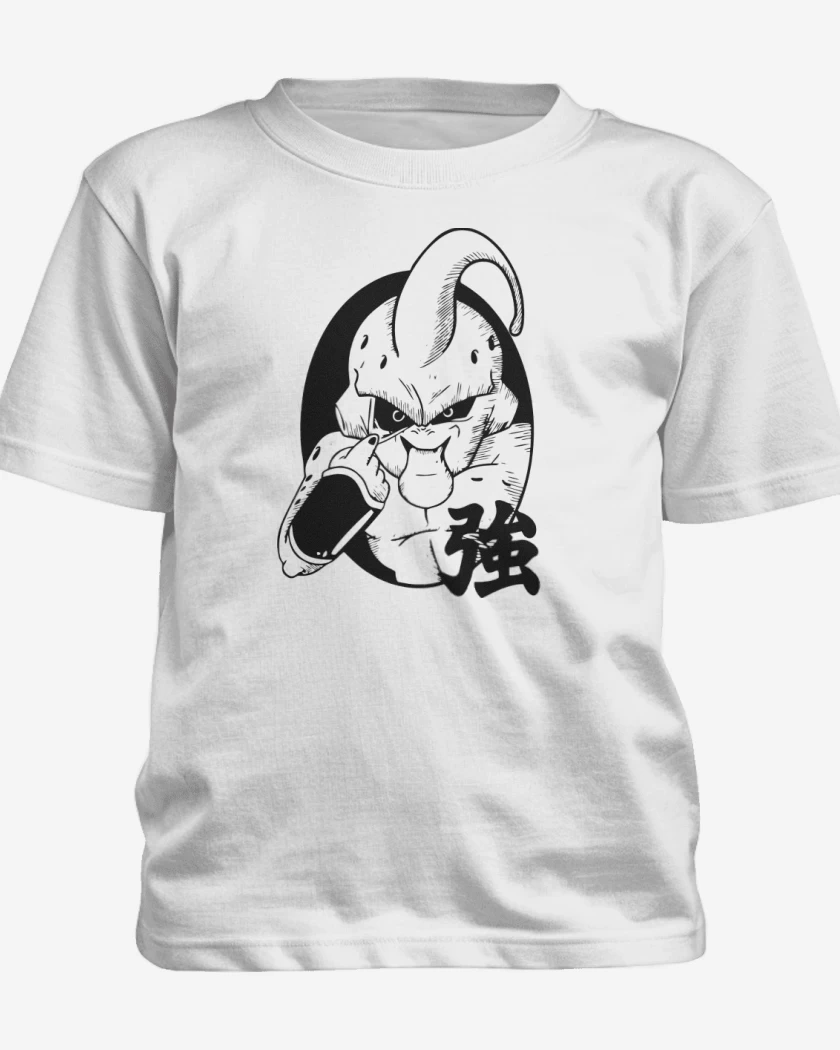 Polera de niño Blanco de Majin Burla