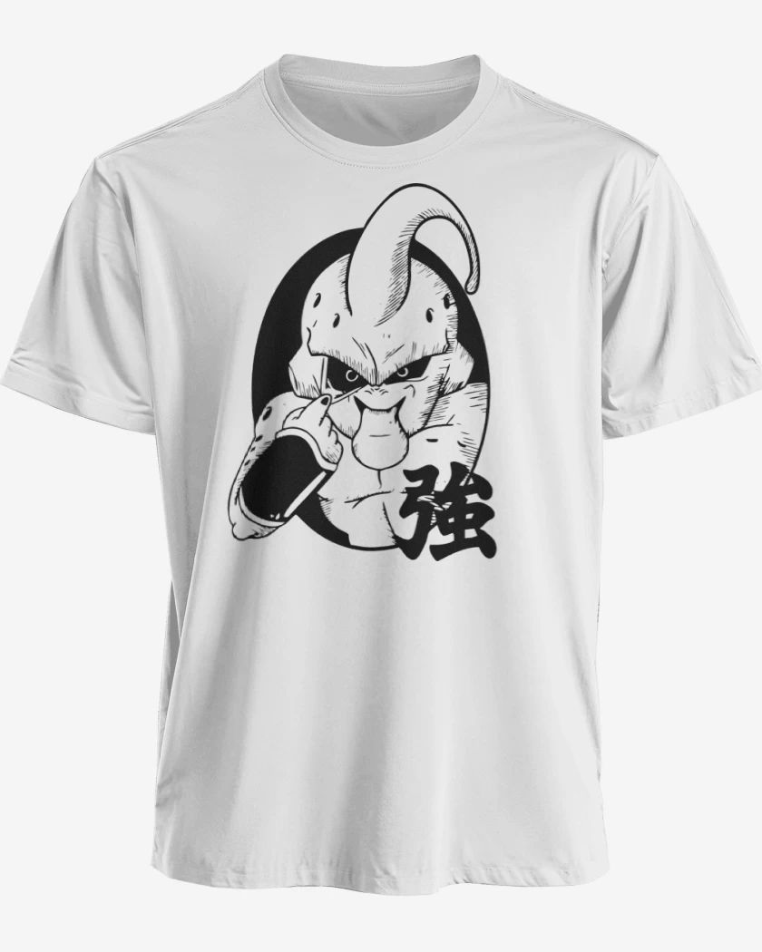 Polera premium Blanco de Majin Burla