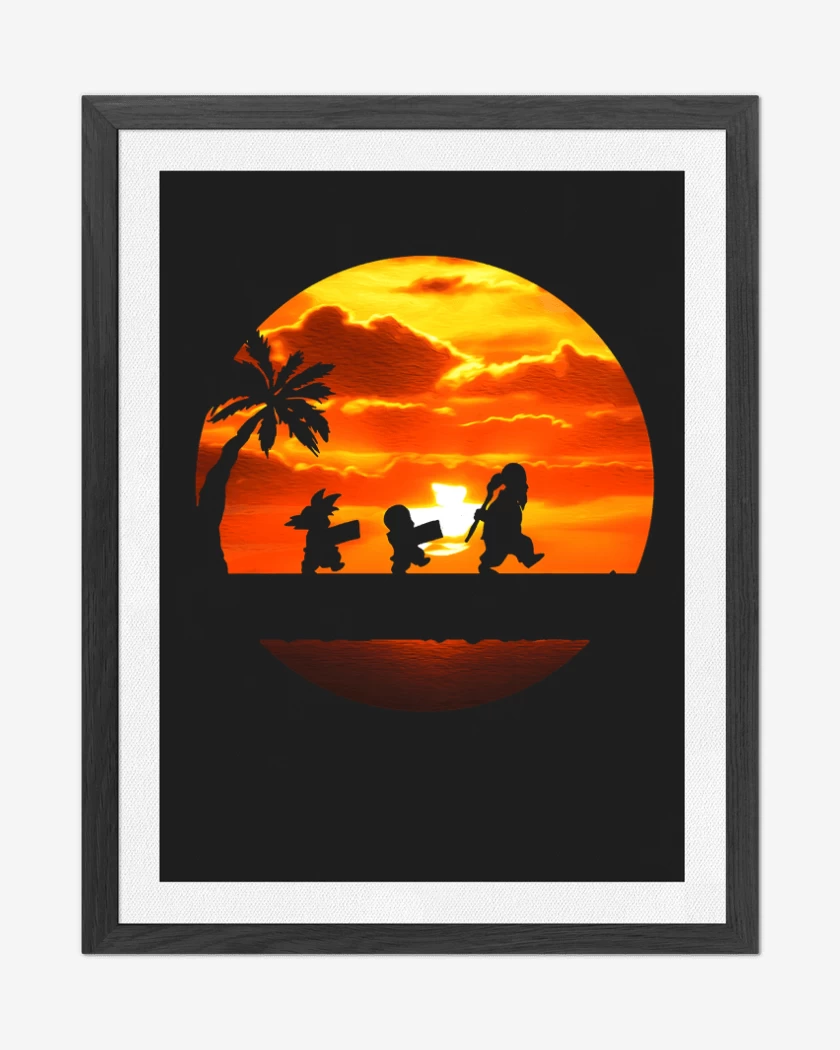Cuadro decorativo Negro de Entrenamiento Kame
