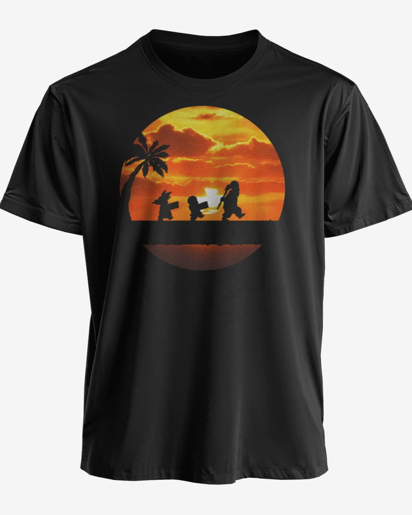 Polera premium Negro de Entrenamiento Kame