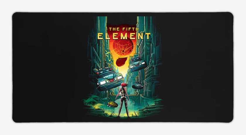 Mouse pad Gamer Negro de El Quinto Elemento