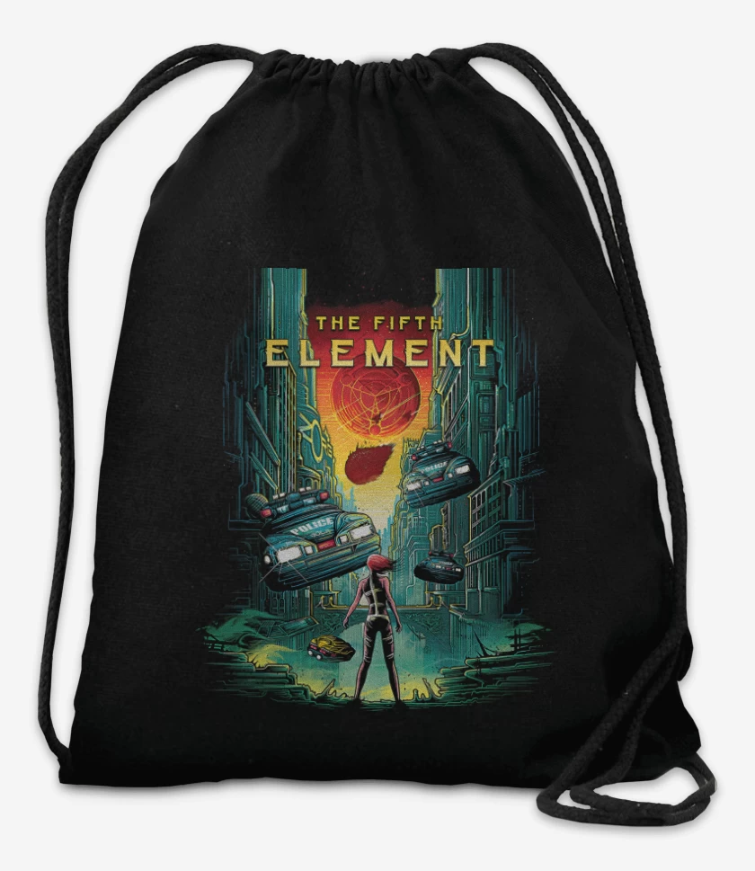 Mochila Negro de El Quinto Elemento