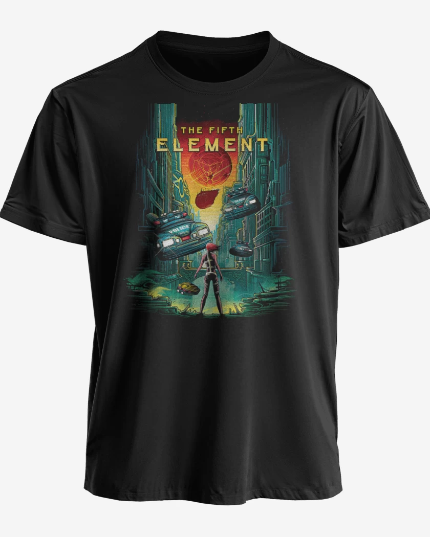 Polera premium Negro de El Quinto Elemento