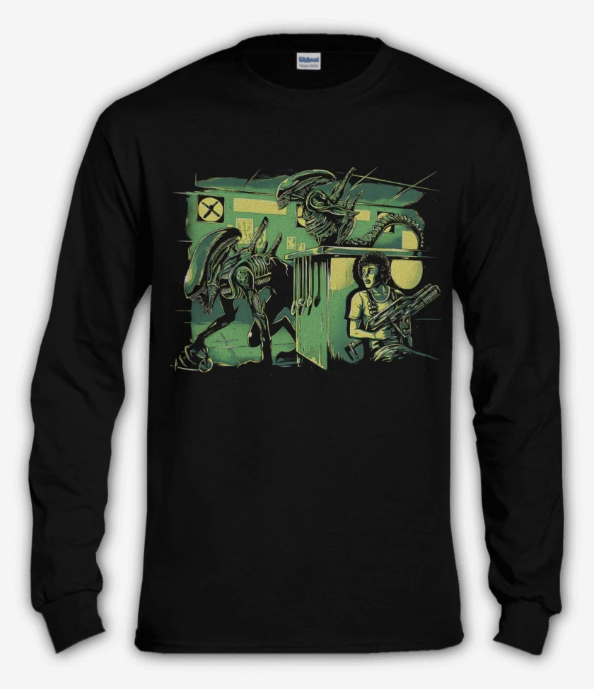 Polera manga larga Negro de Alien Park