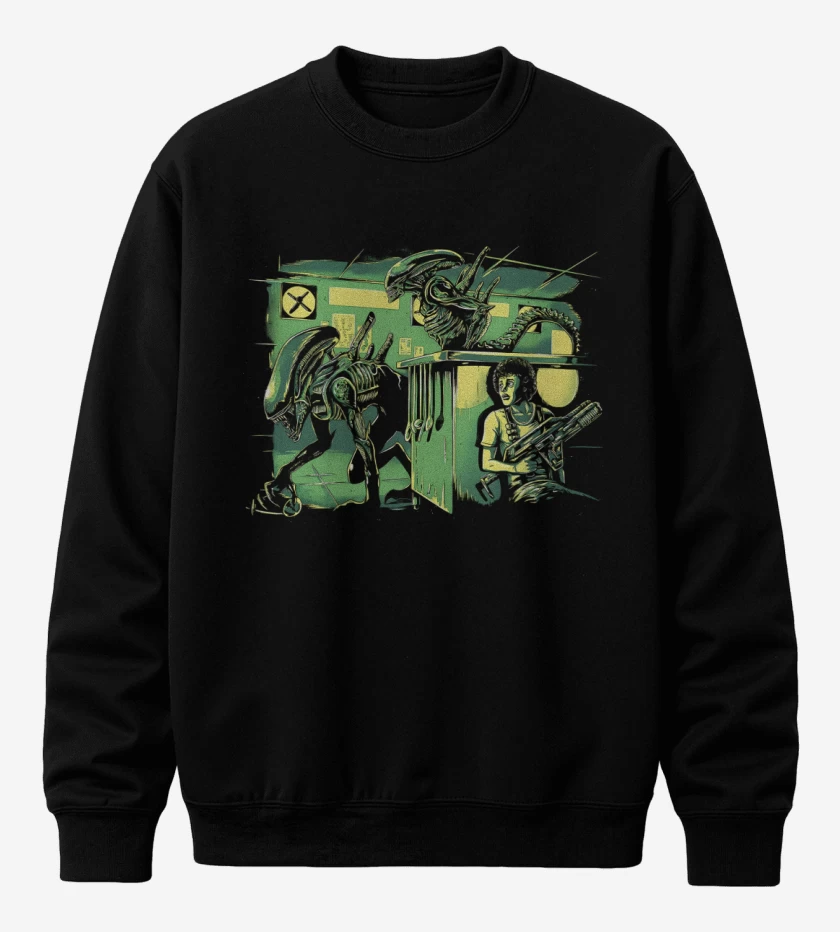 Poleron polo Negro de Alien Park