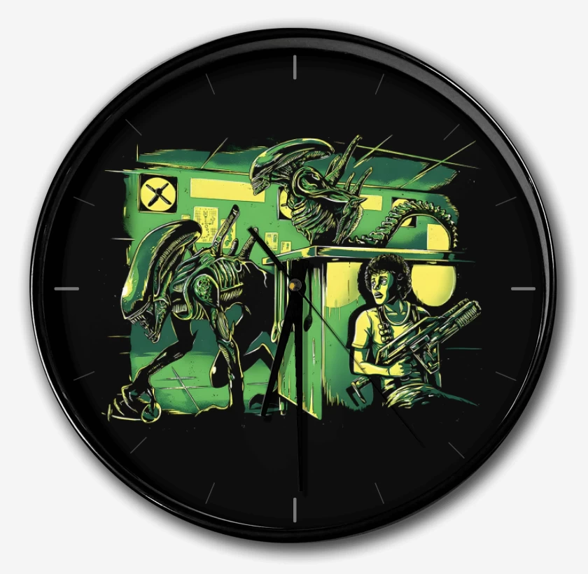 Reloj Negro de Alien Park