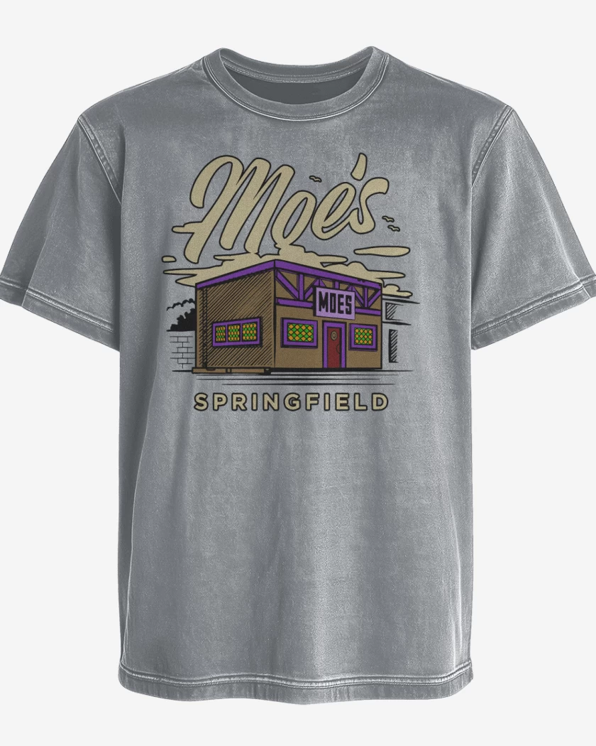 Polera desgastada Gris Melange de Moes tavern