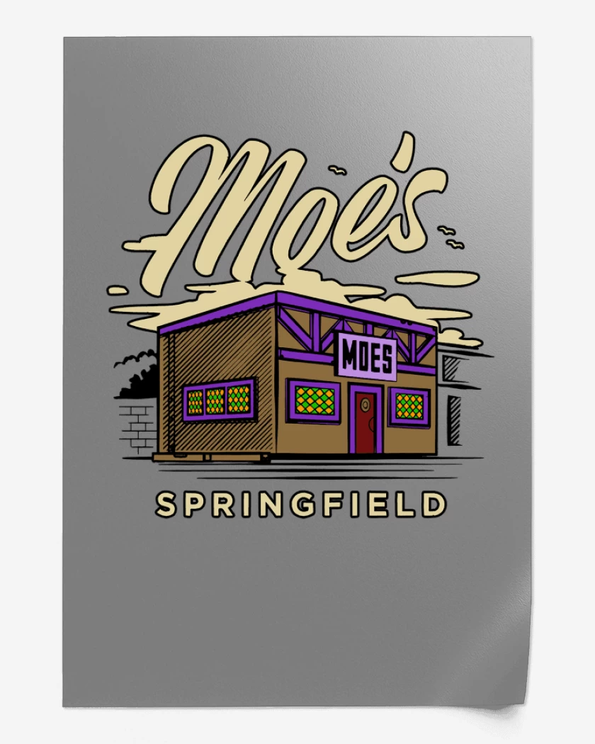Print Gris Melange de Moes tavern