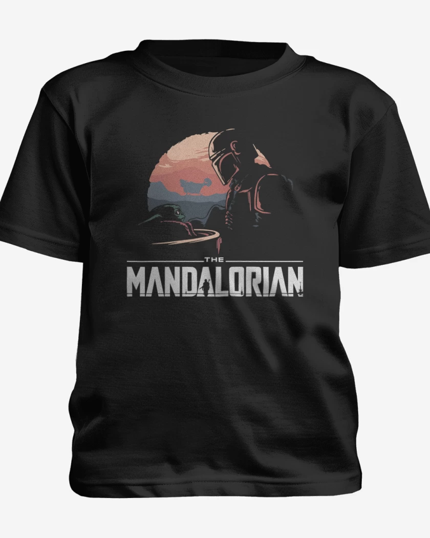 Polera de niño Negro de The Mandalorian
