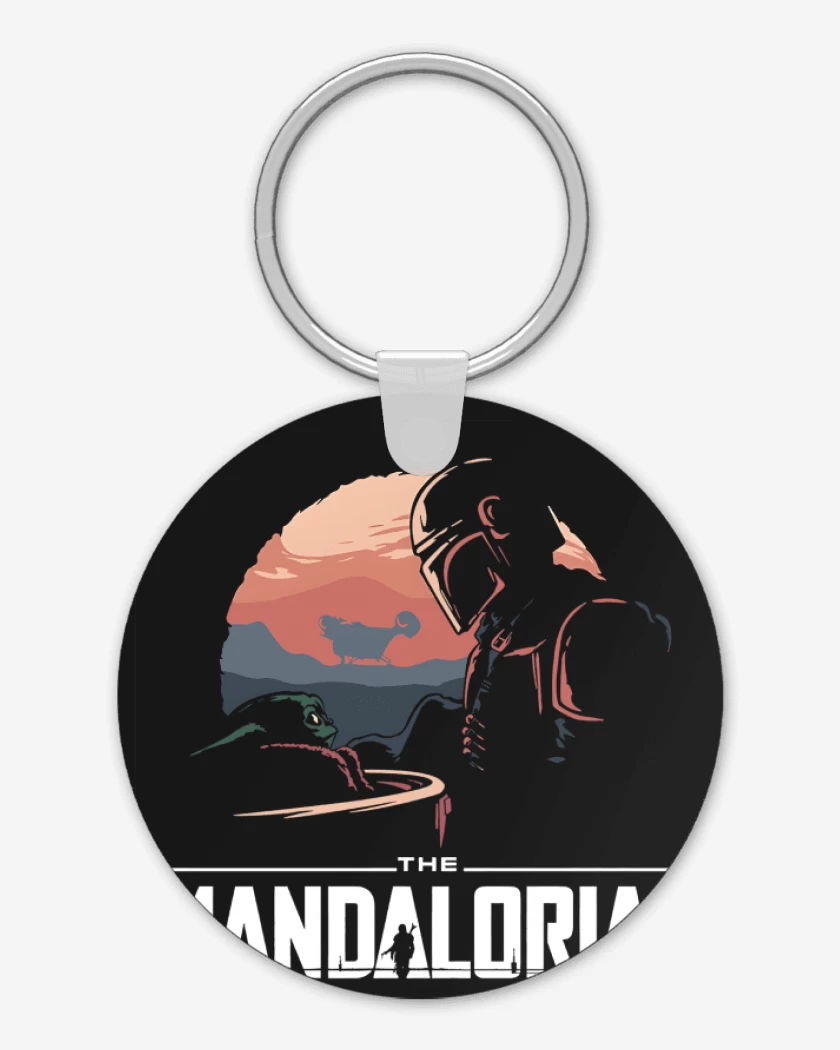 Llavero Negro de The Mandalorian
