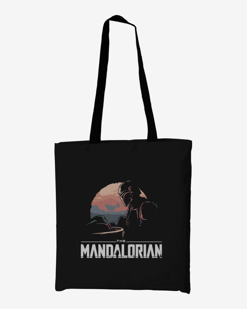 Totebag Negro de The Mandalorian