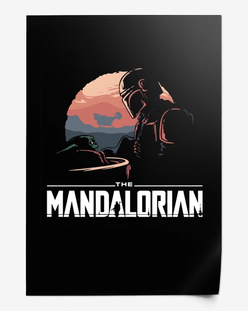 Print Negro de The Mandalorian