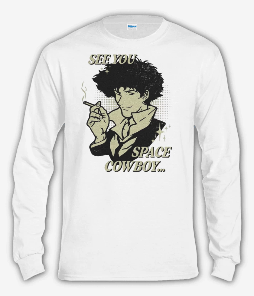 Polera manga larga Blanco de See You Space Cowboy...