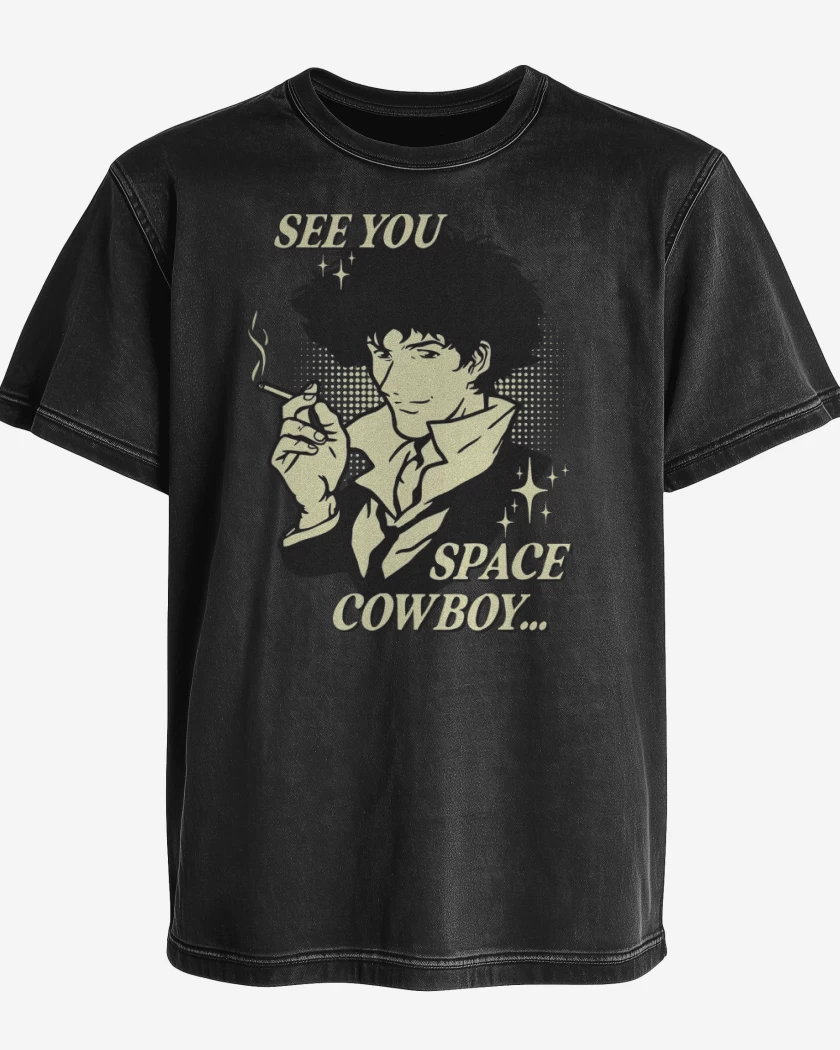 Polera desgastada Negro de See You Space Cowboy...