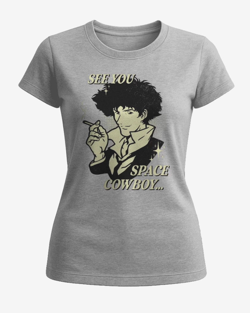 Polera de Mujer Gris Melange de See You Space Cowboy...