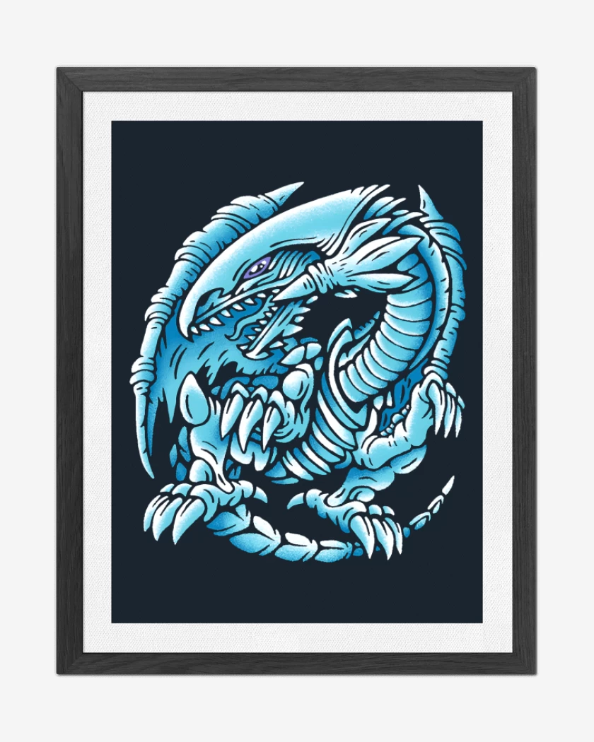 Cuadro decorativo Dragon de Ojos Azules