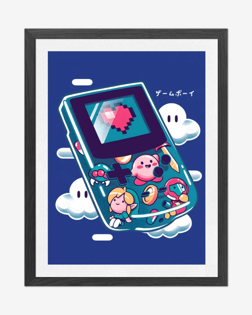 Cuadro decorativo Azul Rey de Gameboy Collecction
