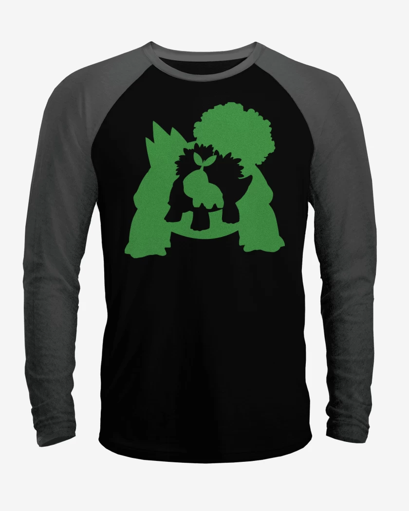 Polera Raglan Negro / Negro Heather de Turvolution
