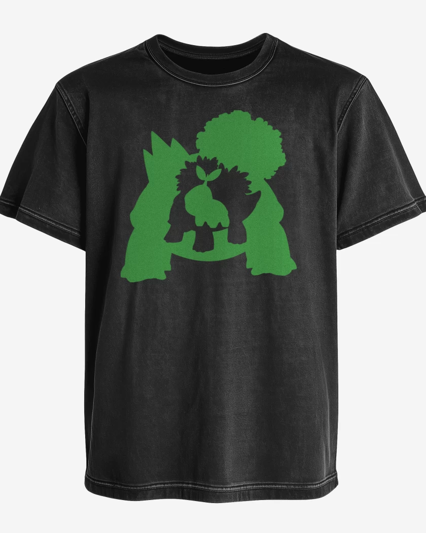 Polera desgastada Negro de Turvolution