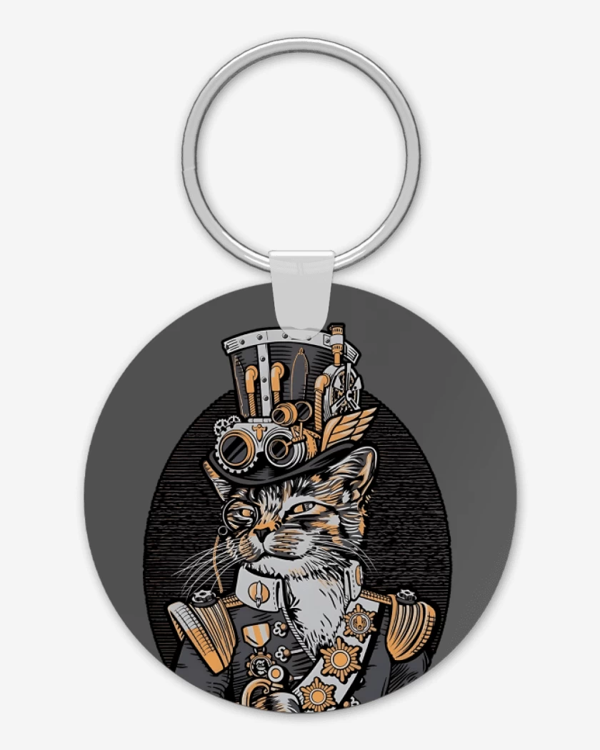 Llavero Steampunk cat