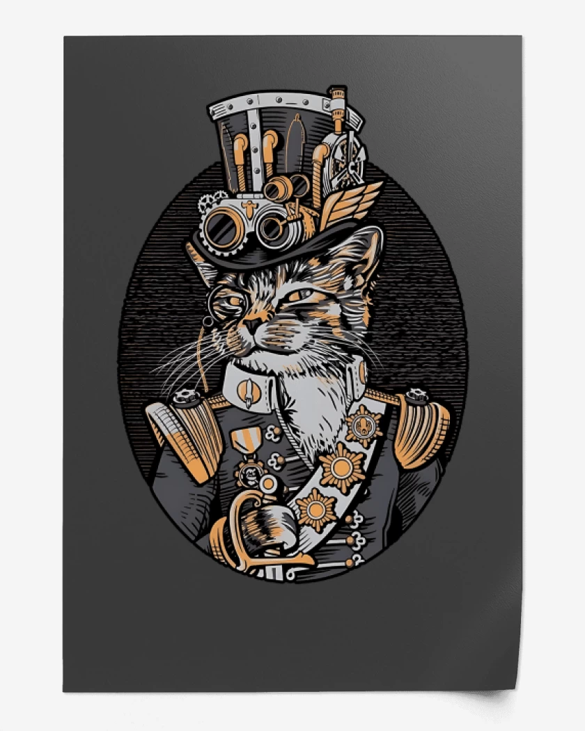 Print Steampunk cat