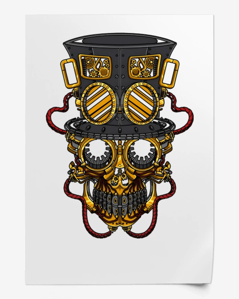 Print Steampunk skull