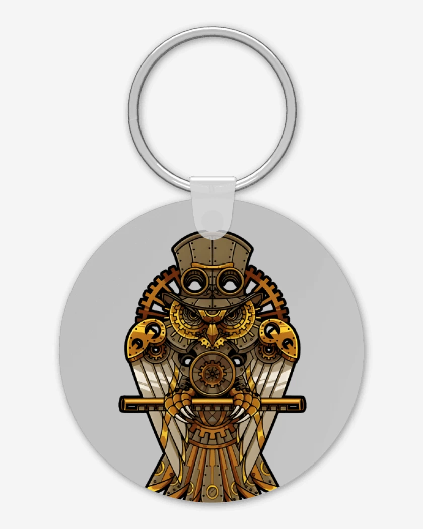 Llavero Buho steampunk