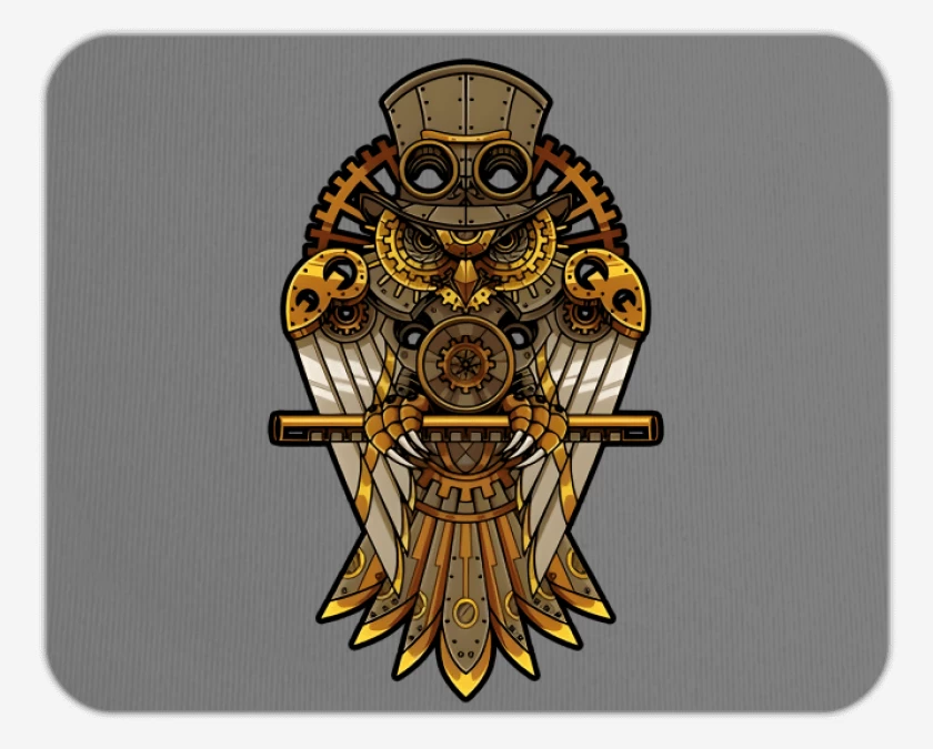 Mousepad Buho steampunk