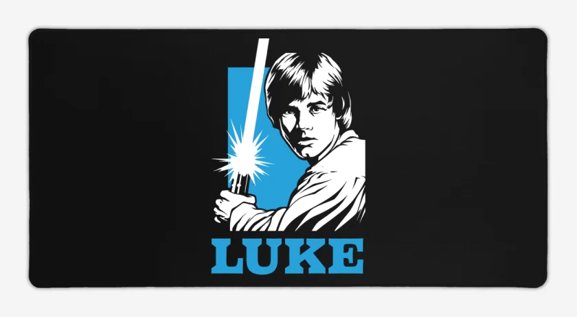 Mouse pad Gamer Negro de Luke