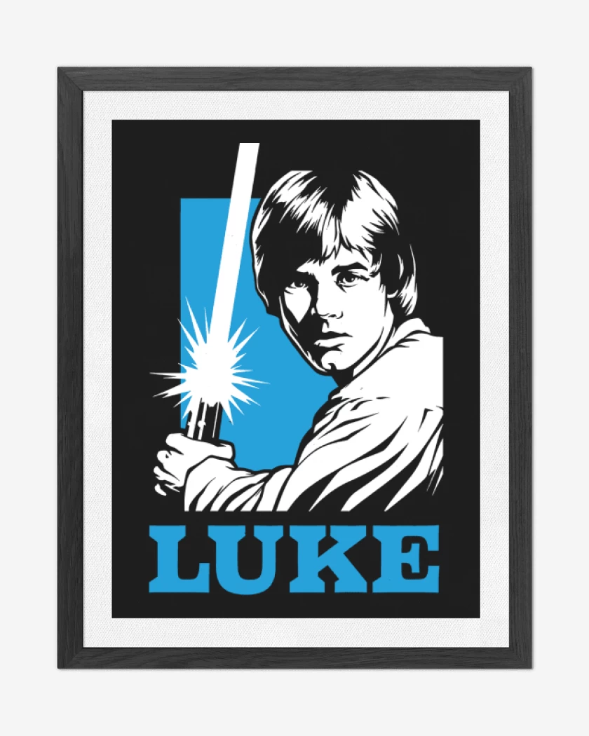 Cuadro decorativo Negro de Luke