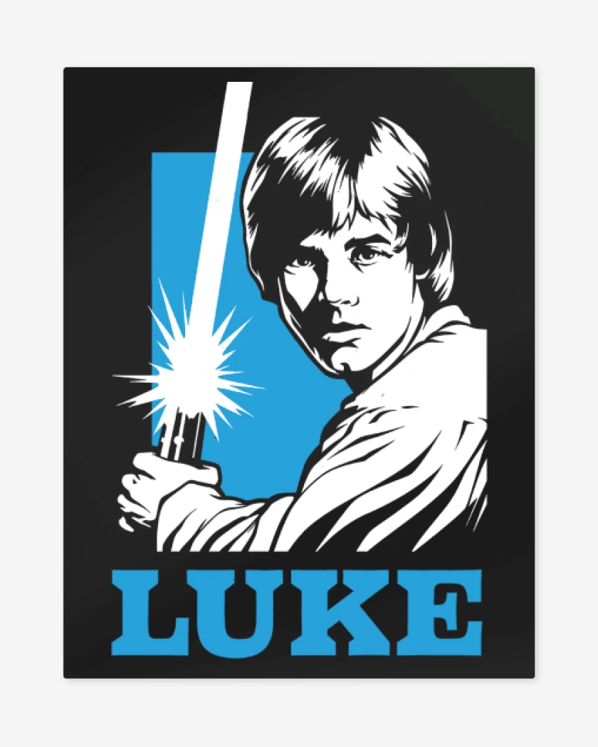 Print metalico Negro de Luke