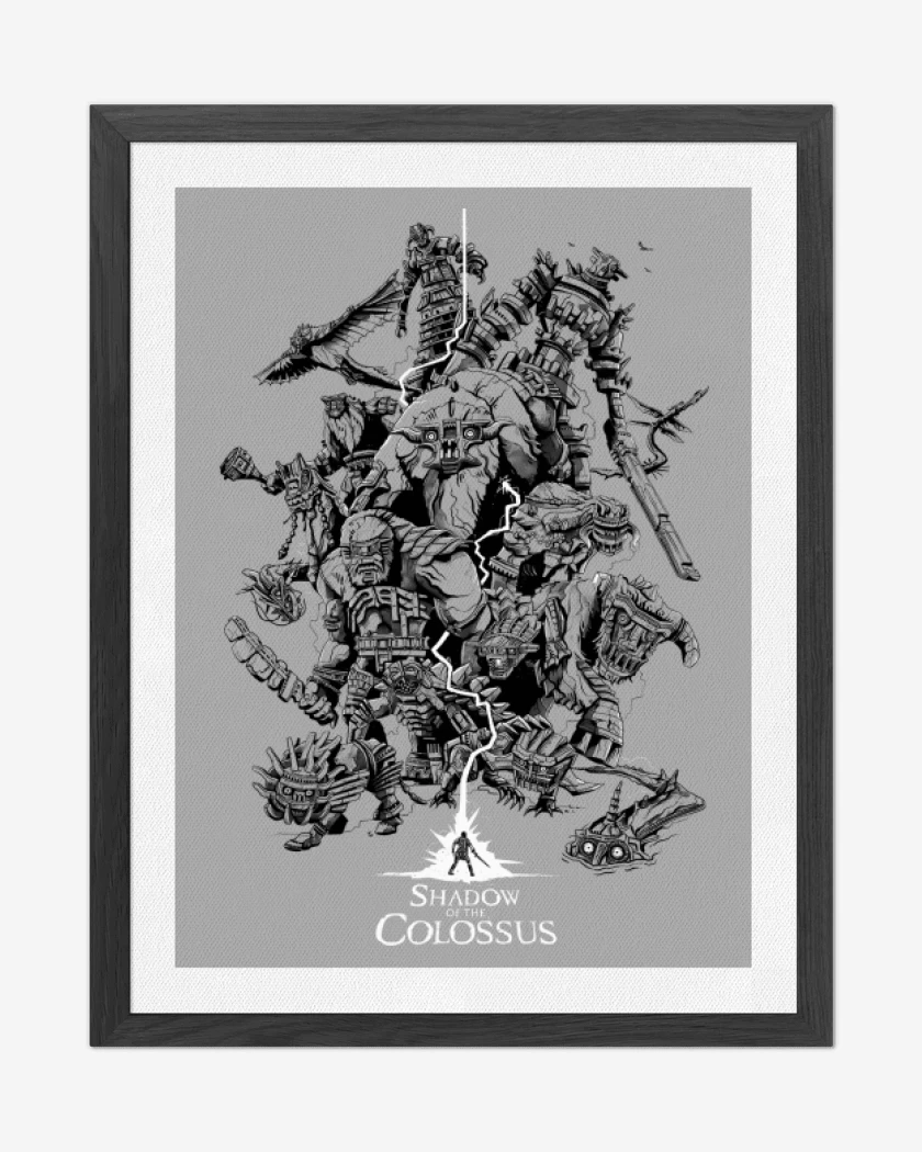 Cuadro decorativo Gris Melange de Shadow of the Colossus