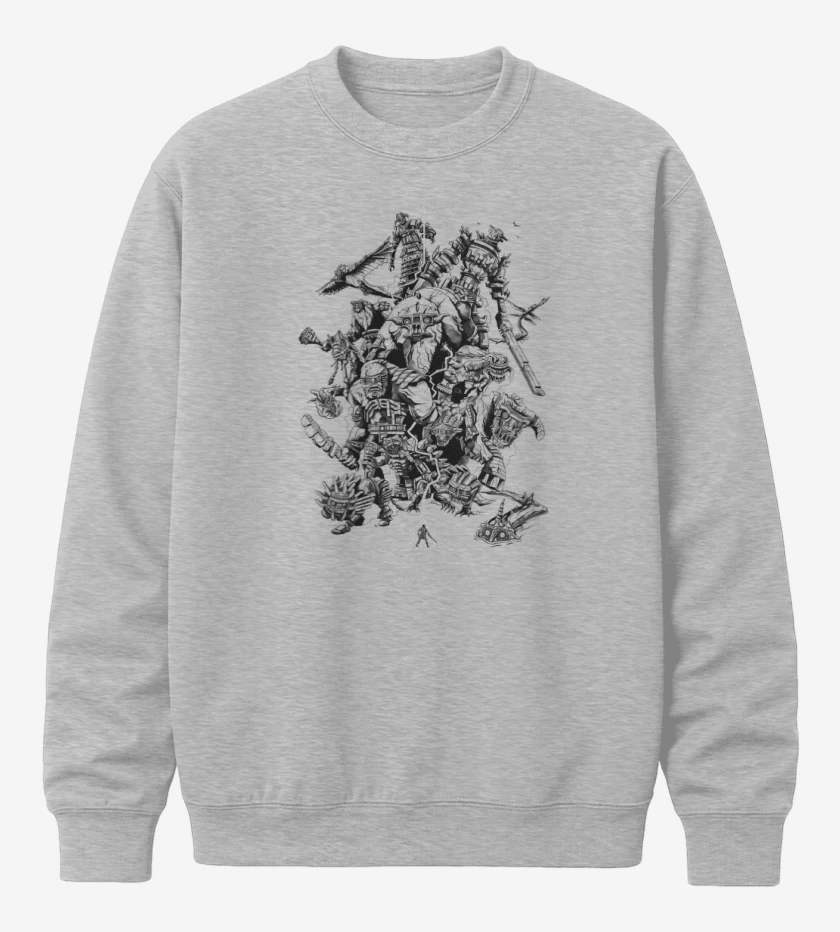 Poleron polo Gris Melange de Shadow of the Colossus