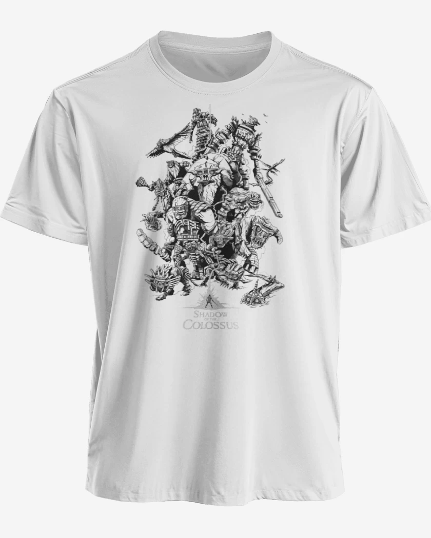 Polera premium Blanco de Shadow of the Colossus