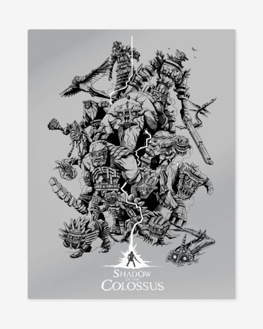 Print metalico Shadow of the Colossus
