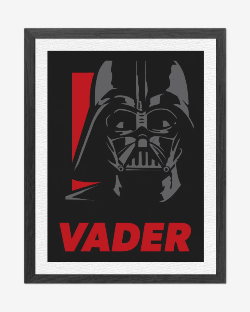 Cuadro decorativo Negro de Vader
