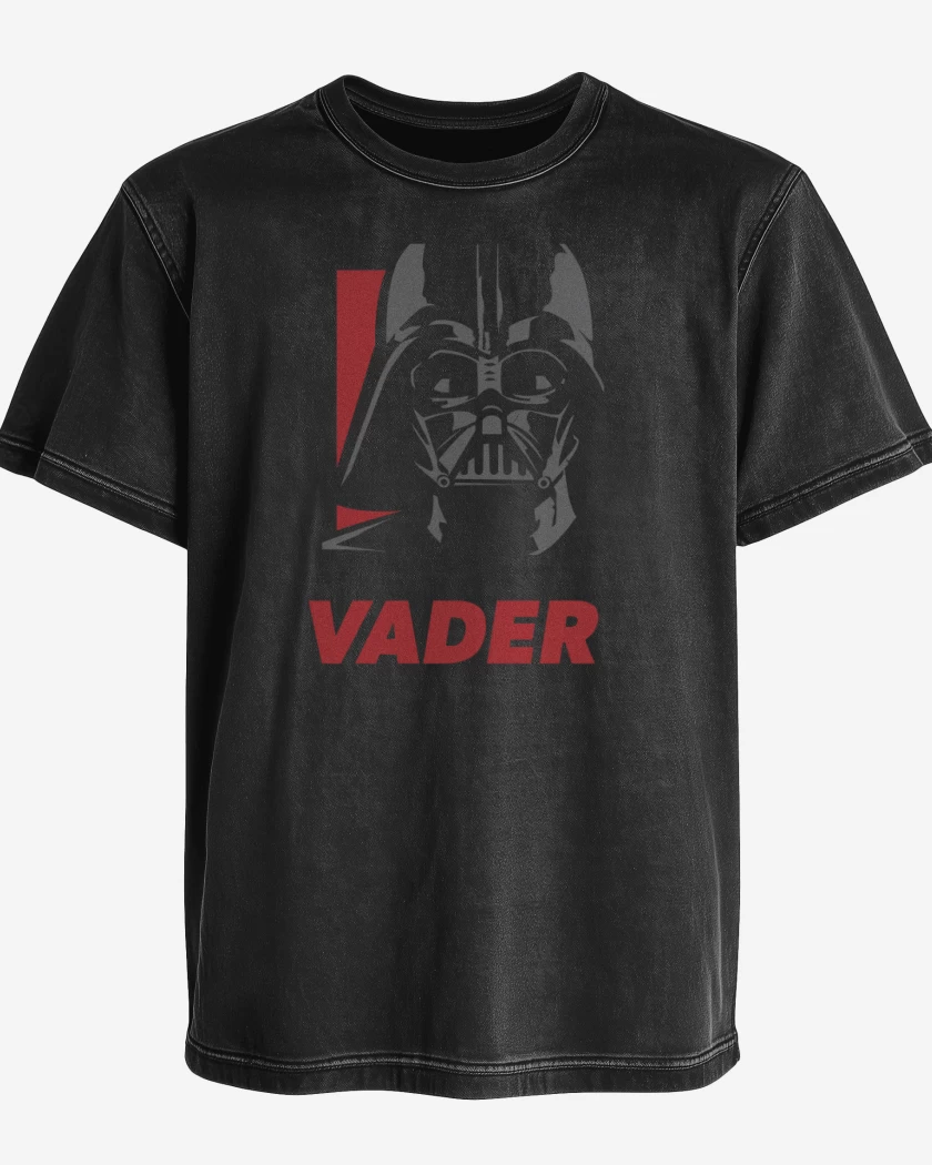 Polera desgastada Negro de Vader