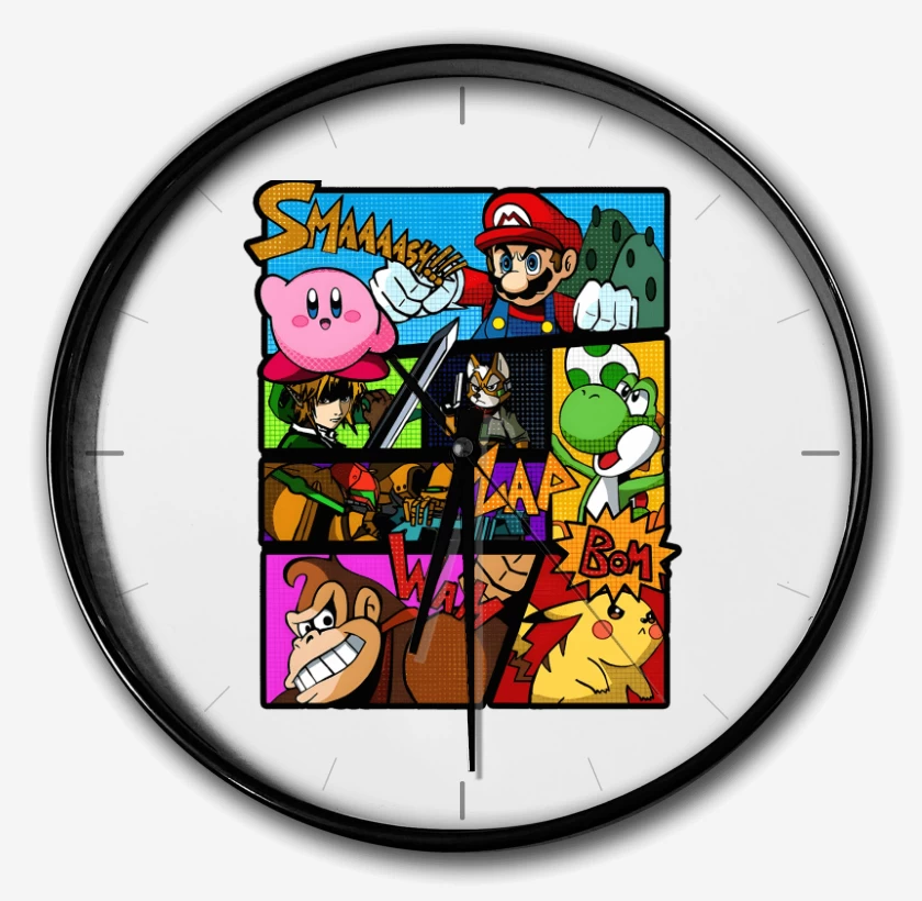 Reloj Blanco de Smash Bros