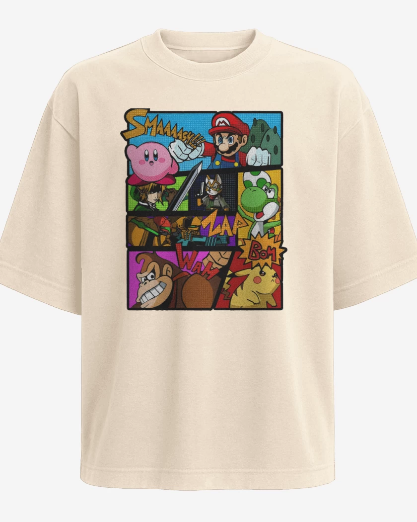 Polera Oversize Beige de Smash Bros