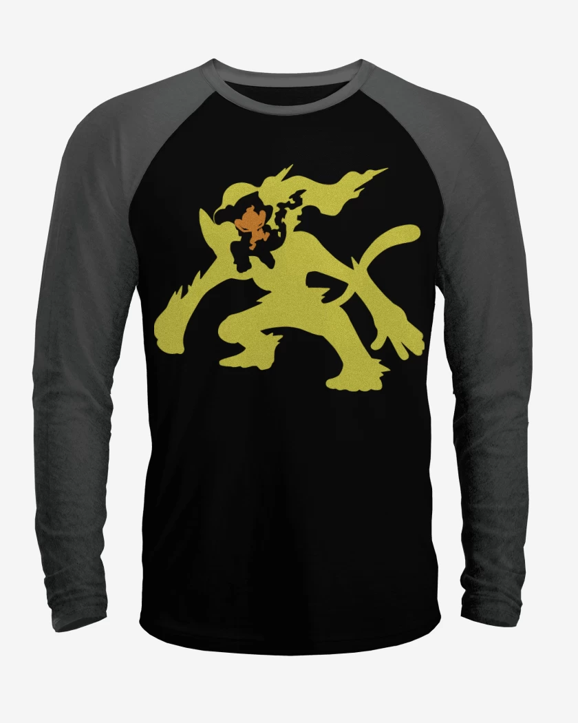 Polera Raglan Negro / Negro Heather de Chimvolution