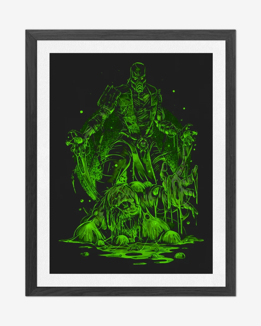 Cuadro decorativo Negro de Reptile