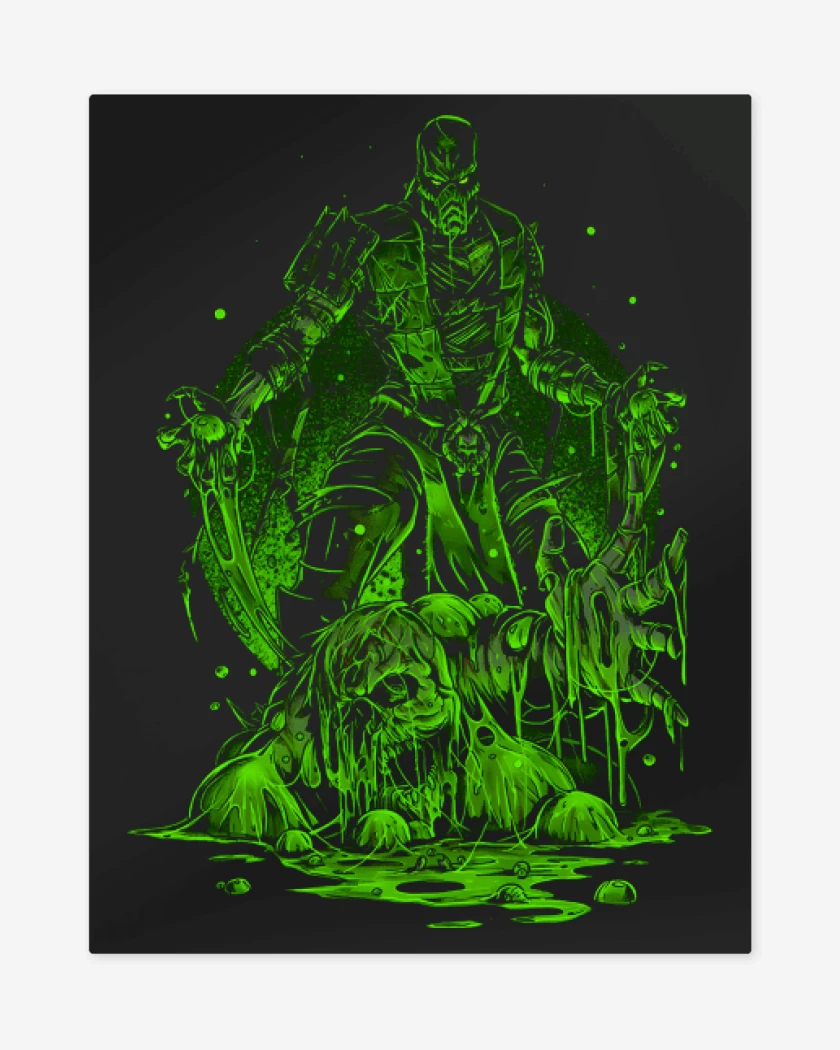 Print metalico Negro de Reptile