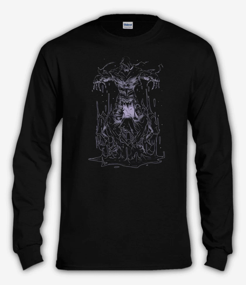 Polera manga larga Negro de Noob Saibot